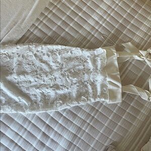 Elegant White Lace Dress